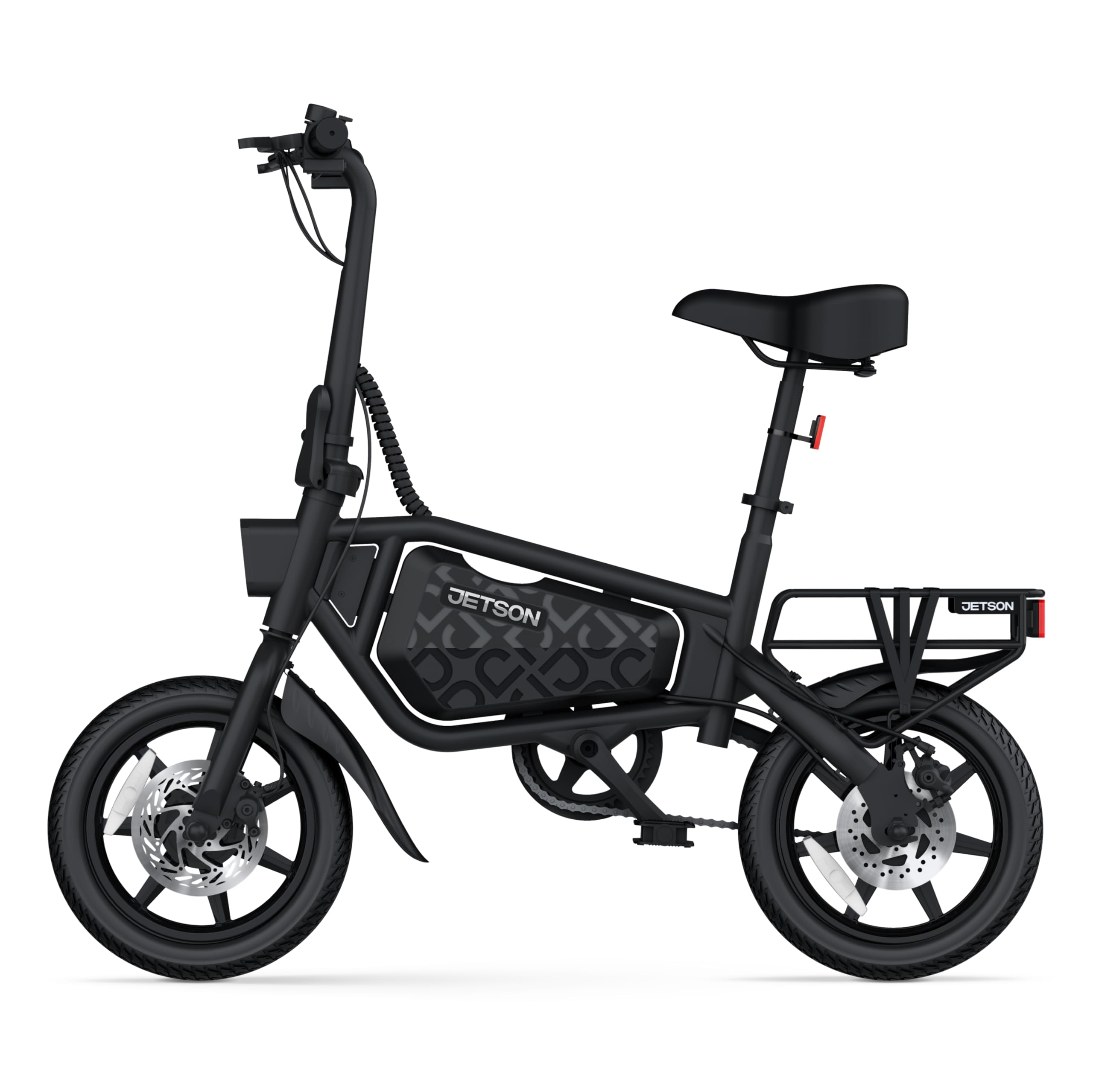 JetsonBolt Folding Electric Ride-On Bike, Easy-Folding, Built-in Carrying Handle, Twist Throttle, Up to 15.5 MPH, Ages 13+