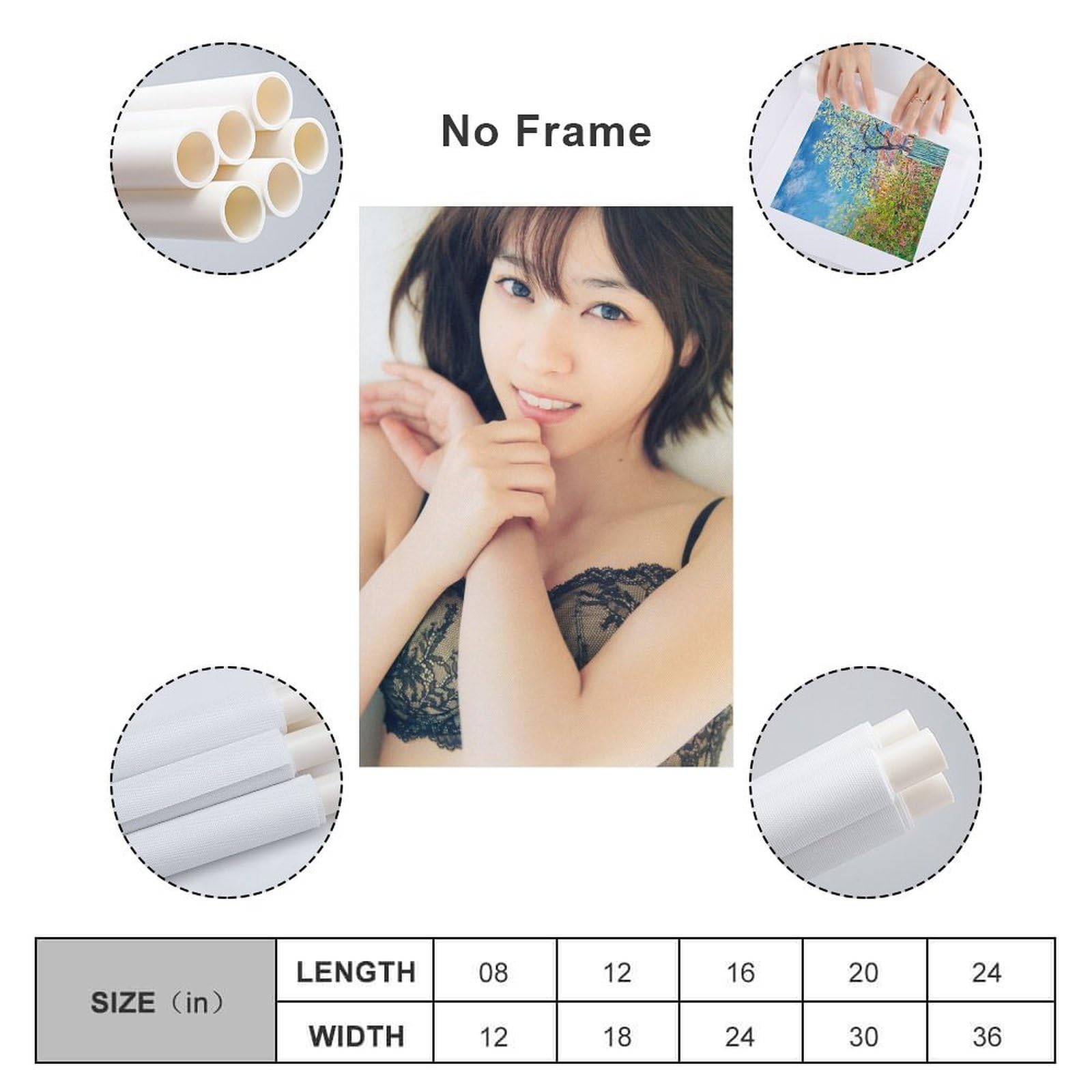 Amazon.co.jp: 乃木坂46西野七瀬写真ビキニ下着芸術 ポスター ウォール