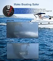Vista 4 de 8M0092849 - Cordón para interruptor de muerte de barco, 2 unidades, interruptor de parada de emergencia para motor de barco, correa de seguridad