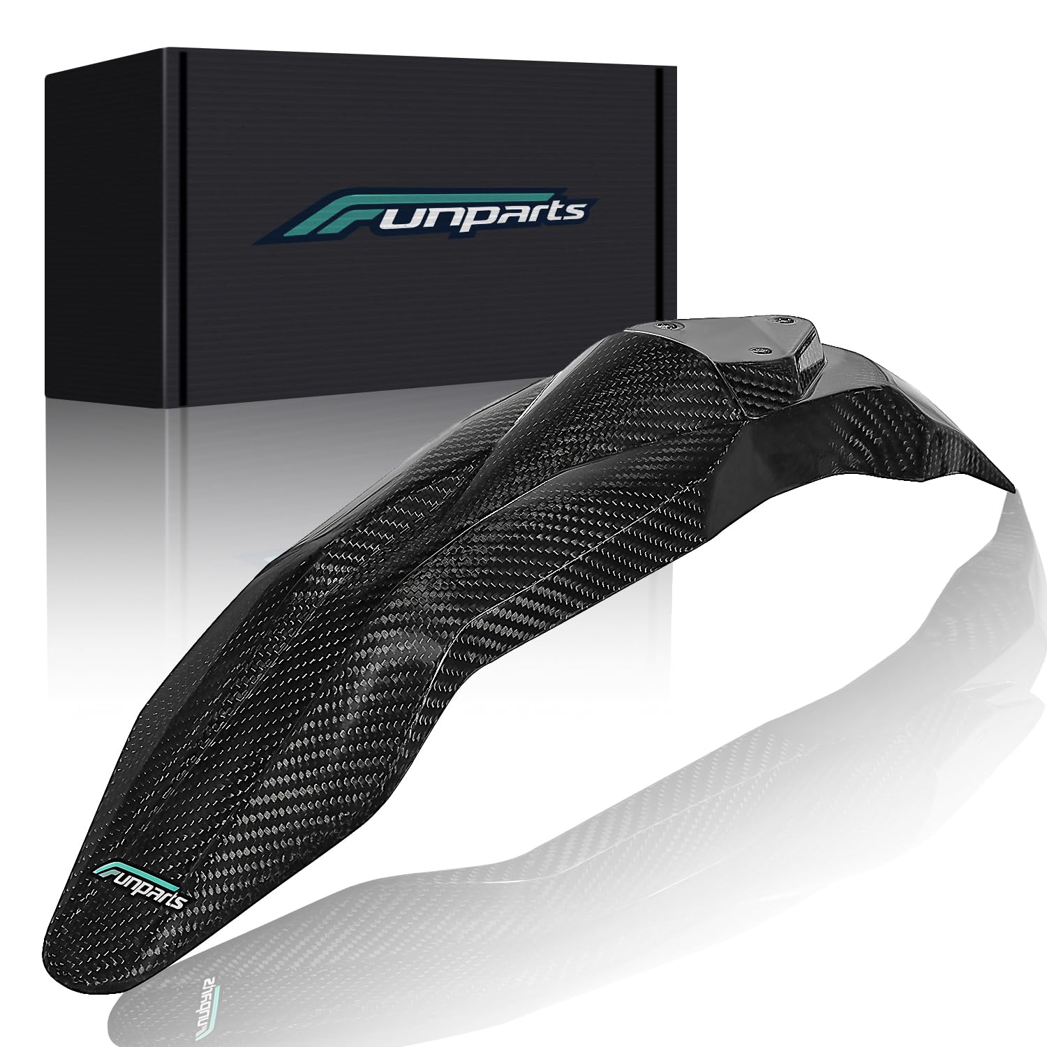 Amazon.com: Funparts Carbon Fiber Front Fender Mudguard for