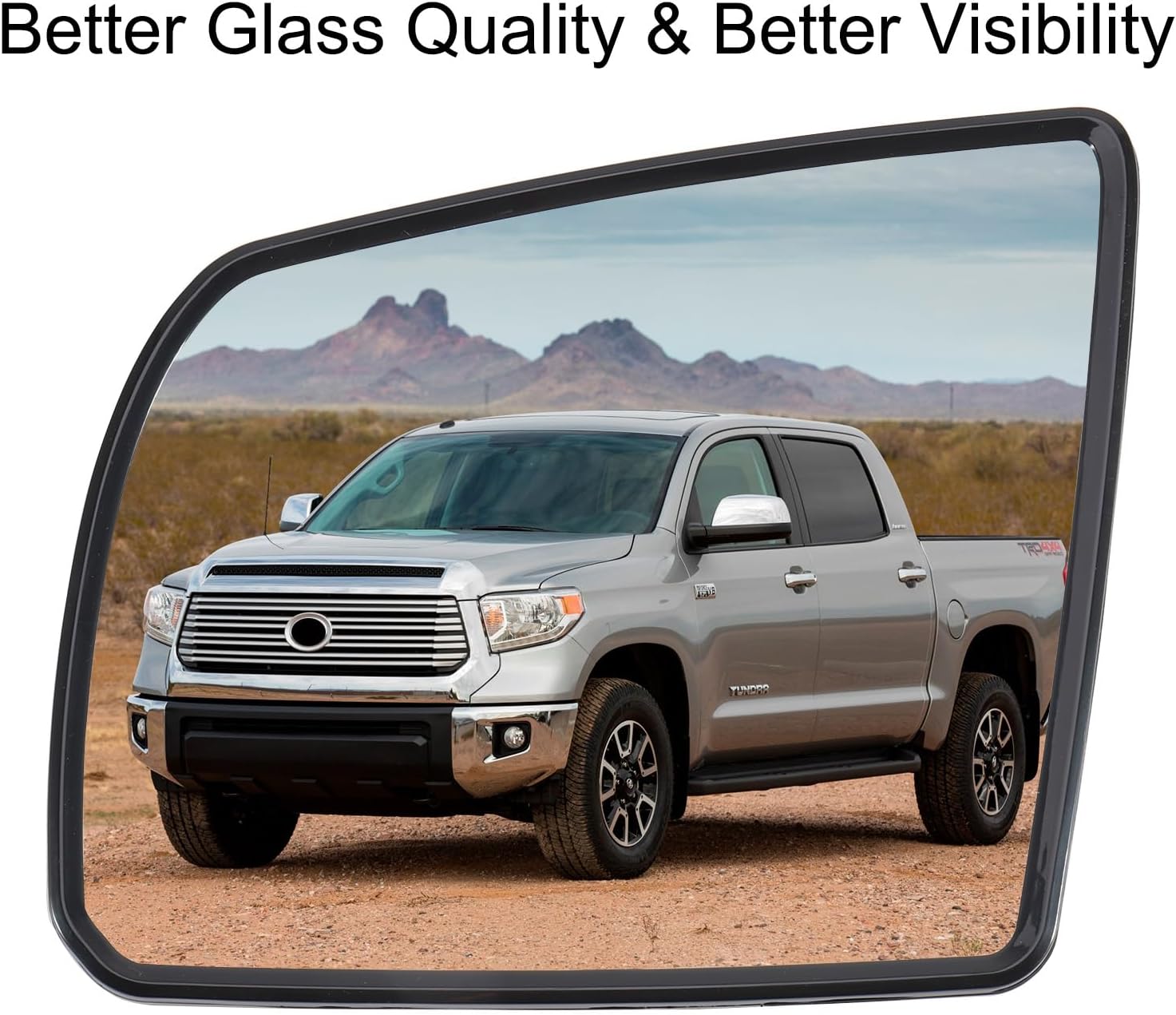 Driver Side Mirror Replacement for 2007-2021 Toyota Tundra 2008-2017 Toyota Sequoia Left Side View Mirror Replacement Glass With Heated Turn Signal and BSD