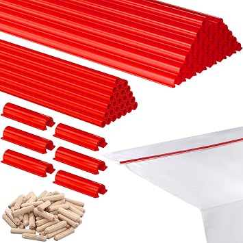 Daifunli Red Snappers for Longarm Quilting Quilt Loading System Set Longarm Quilting Machines Accessories Durable Plastic Clamps for Fast, Easy Quiltings12 Foot