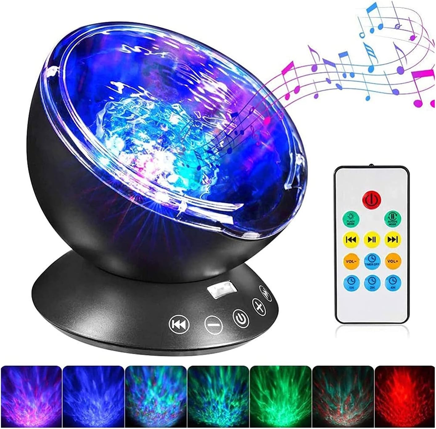 Disco Light Party Light with Remote Control 7 Light Modes Strobe Lights for Parties Holidays Kids' Room (Built in Battery) (Colour: B) (A)