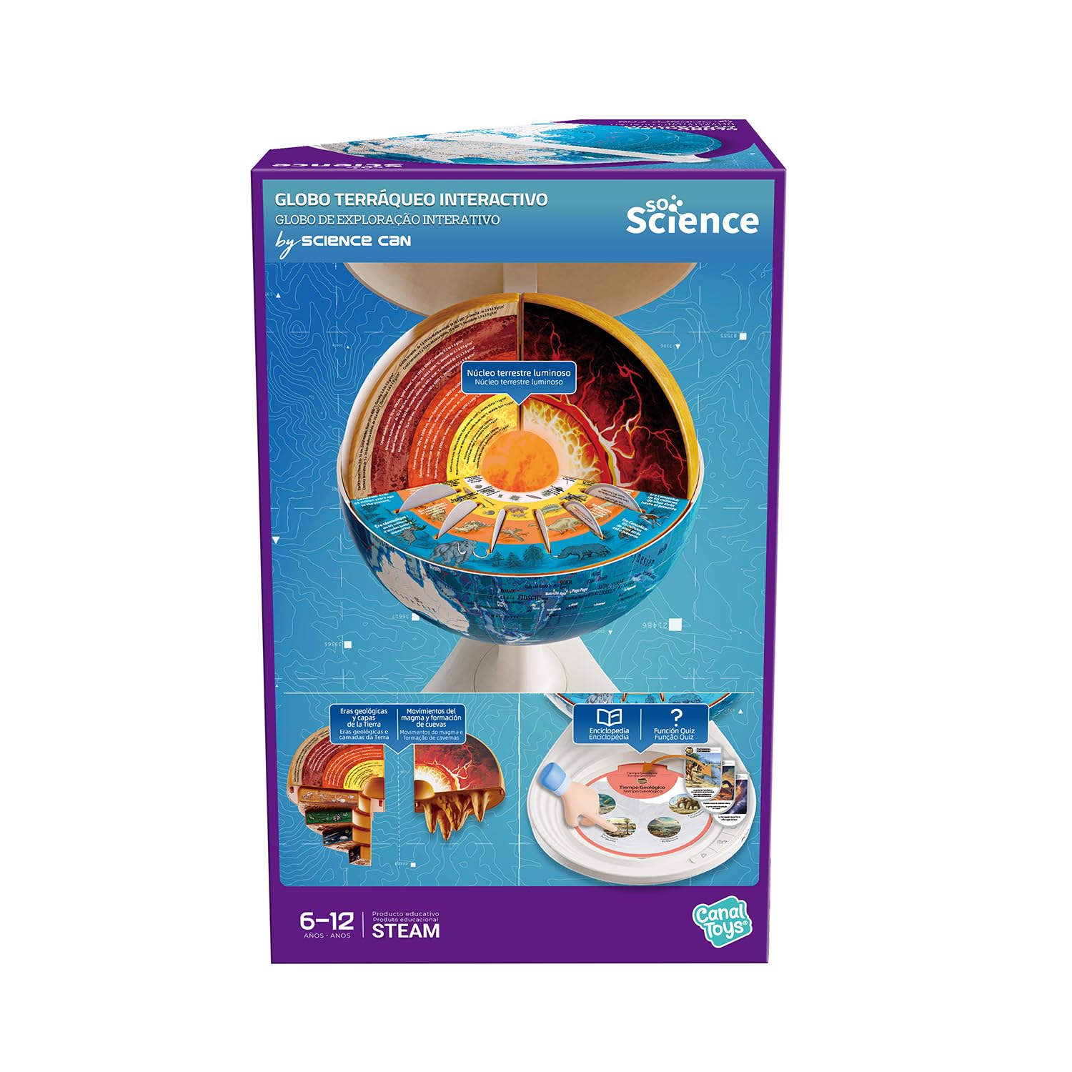 Canal Toys - So Science - Globo Terráqueo Interactivo - COS 003