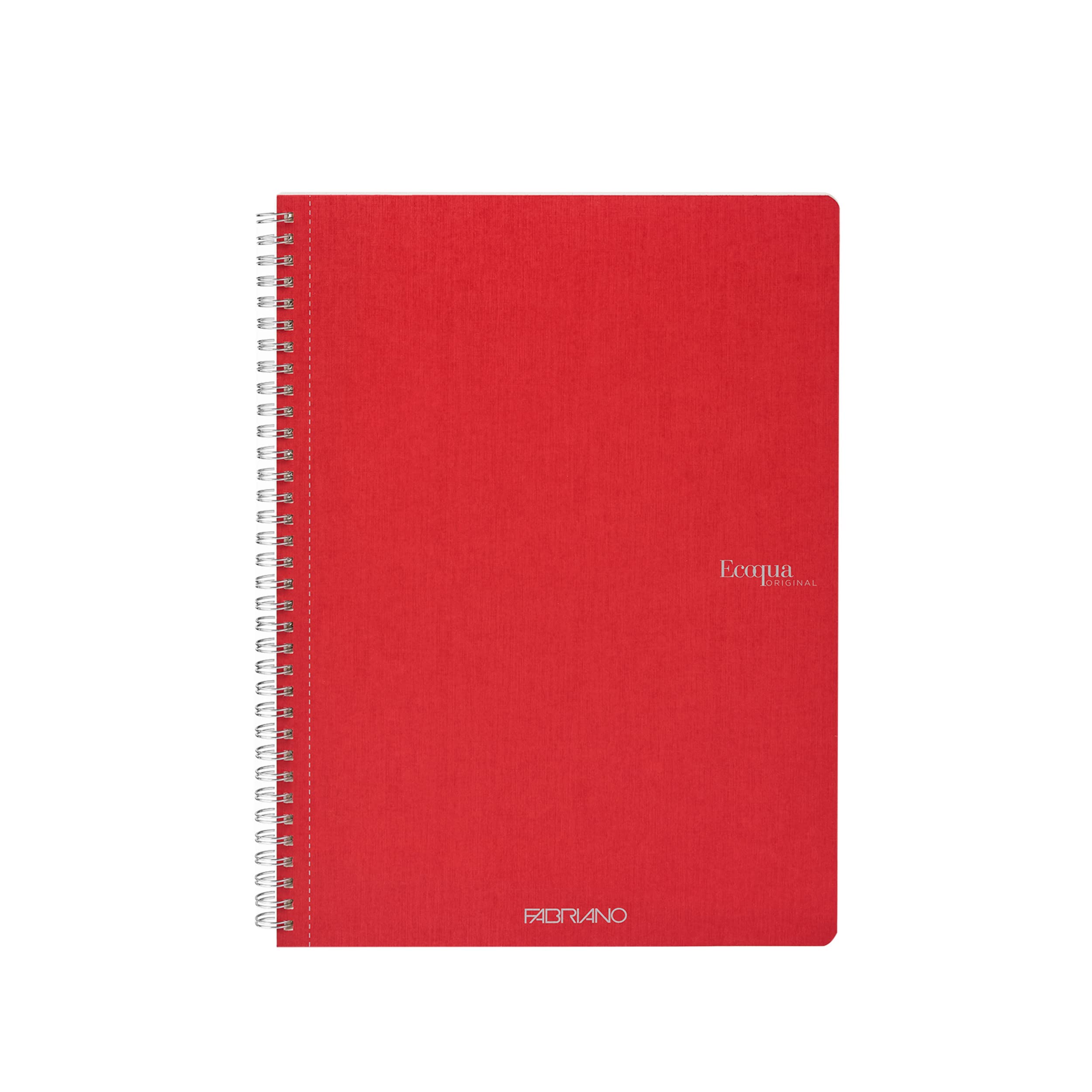 Cahier à spirale Fabriano EcoQua rouge pour organiser vos projets créatifs