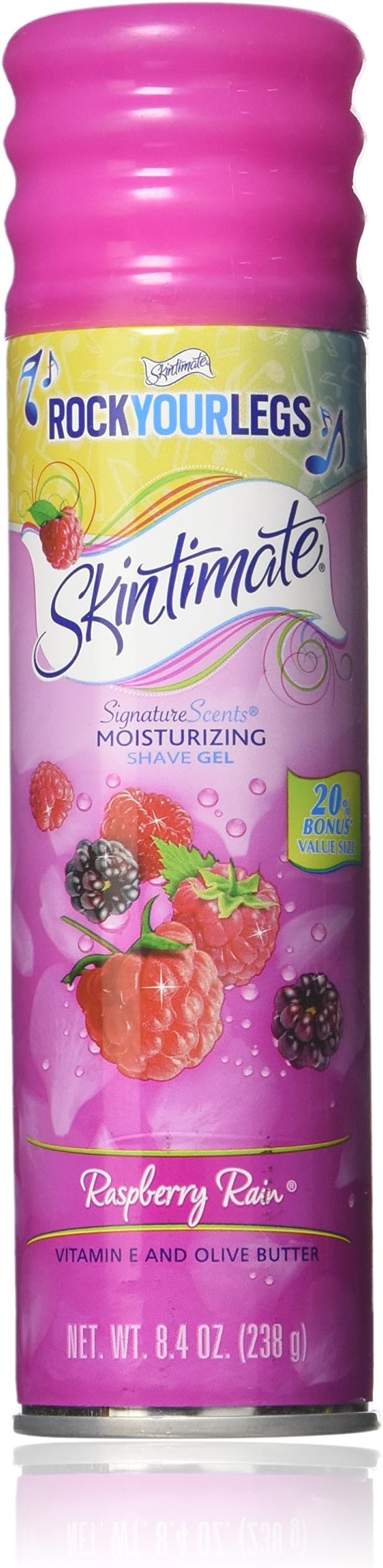 Skintimate Signature Scents Shave Gel Raspberry Rain, for women, 8.4 Ounce