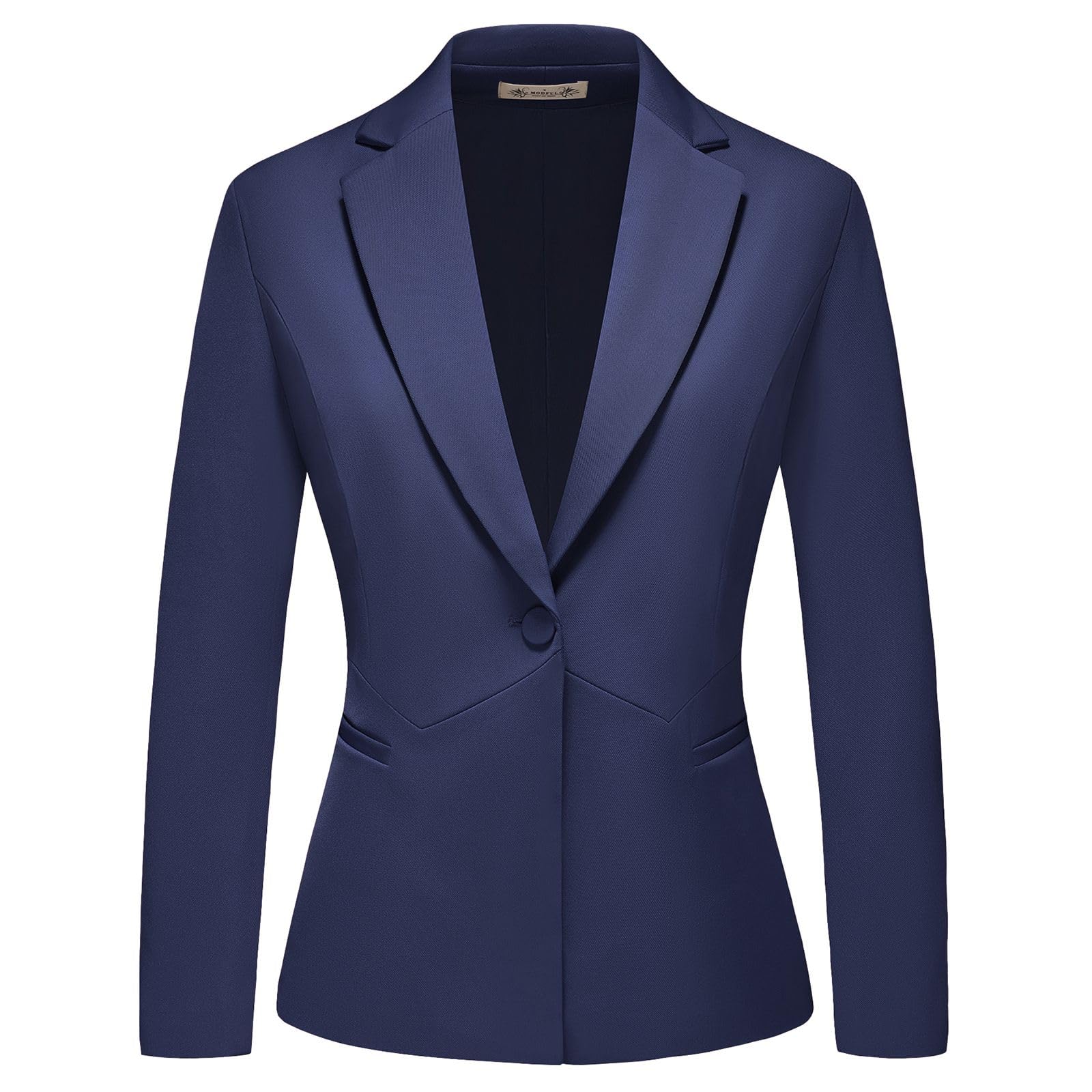 MODFUL Conjunto de 2 piezas para mujer, traje de negocios y pantalones, ajustado, chaqueta blazer con un botón, traje de trabajo para oficina