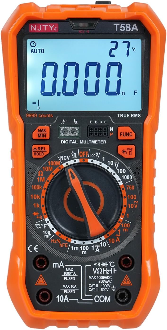 Irfora T58A Digital Multimeter 9999 Counts Multimetro AC/DC Vole Meter acitance Professional Electrician s