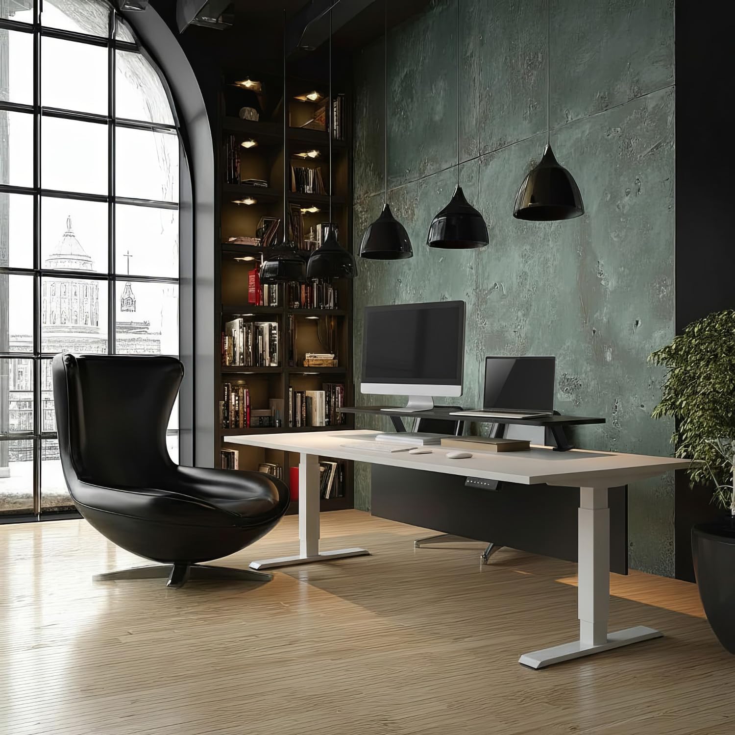 ER-409 Podstawa Pod Monitor, Ergonomiczna Platforma, Podstawka Pod Drukarkę, Laptopa Z Miejscami Na Kable, Do Komputerów, Notebooków, Półka Na Ekrany od 13 do 32cali, Waga Max. 20kg