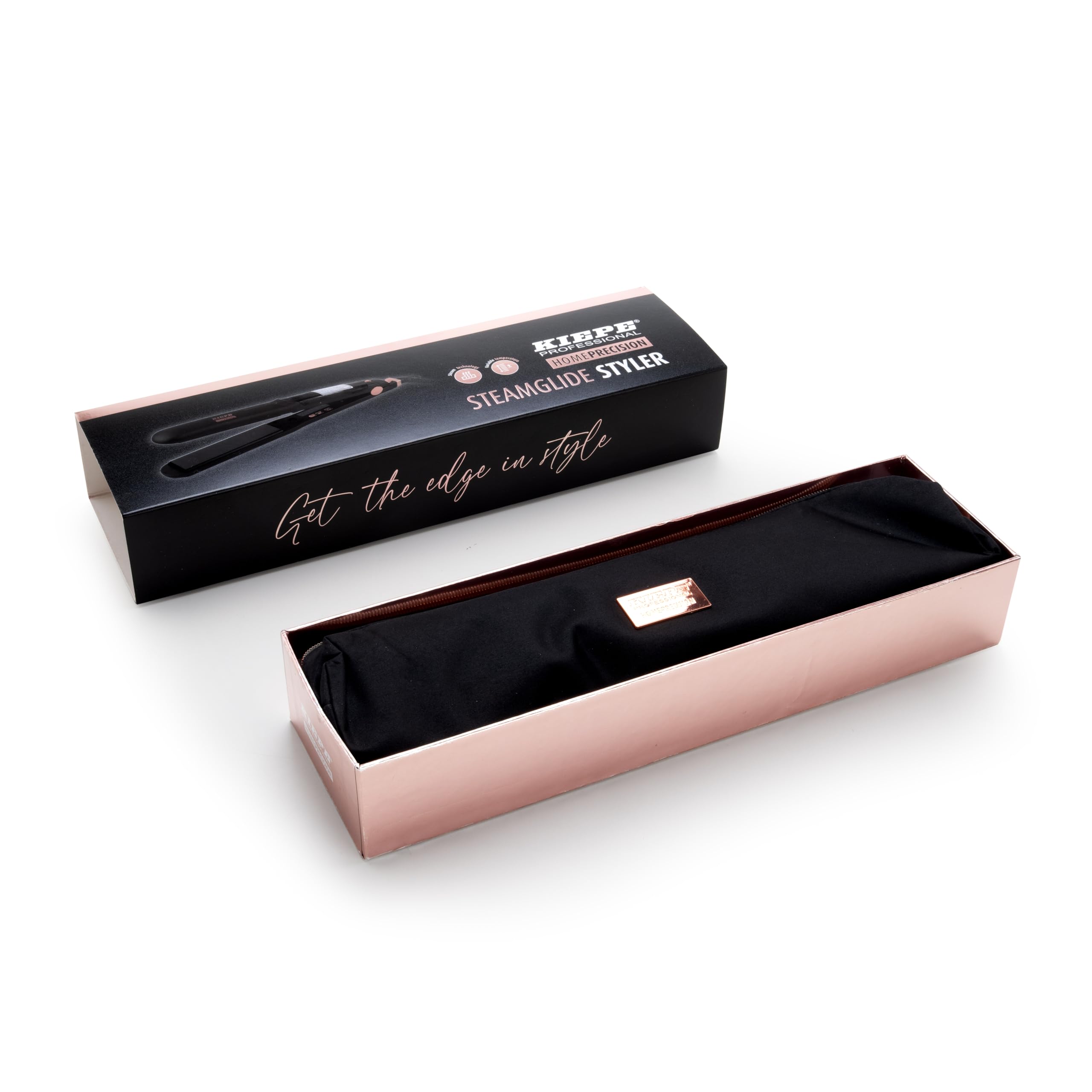 Kiepe 8294 Home Precision Steamglide Styler – Styler delicato a vapore con piastre in ceramica per capelli lisci, lucidi e senza crespi, tecnologia a vapore, temperatura variabile