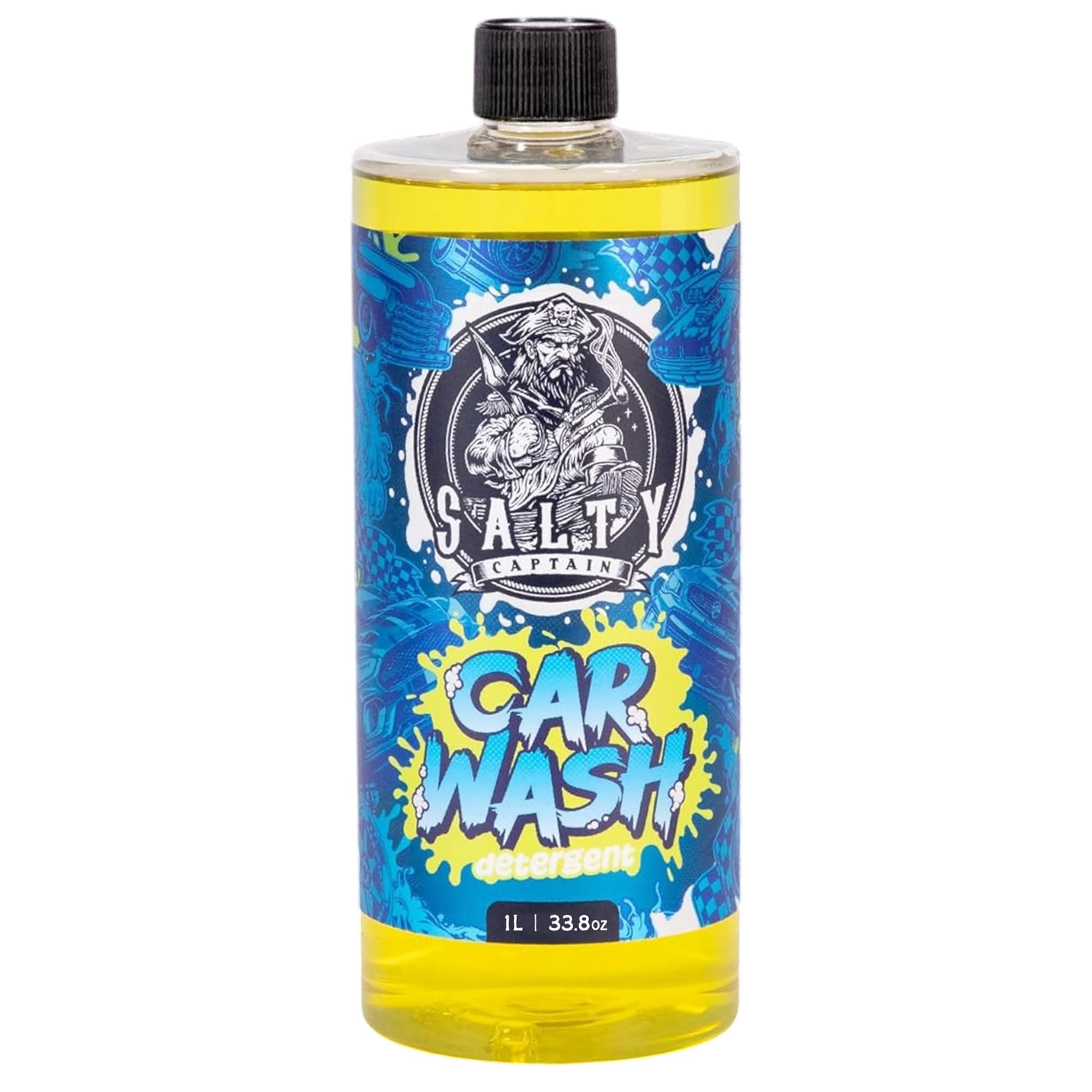 Salty Captain Car Wash Soap 33.8oz – High-Foaming Car Shampoo for Foam Cannons, Guns or Bucket Washes – Anti-Rust Protection & Safe on All Surfaces – Premium Lab Tested Quality