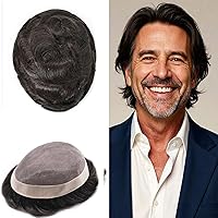 Vista 15 de Mens Toupee Hair Piece For Men Fine Mono Men Hair System Toupee For Men Hair Piece Real Human Hair System For Men Protesis Capilar Para Hombre 6x9