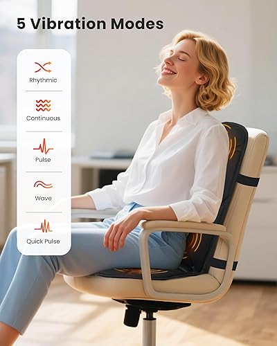 Miniatura 6 de COMFIER Masajeador de cuello inalámbrico con masajeador de espalda de calor y vibración