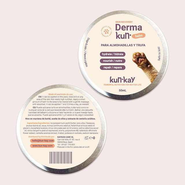 Foto 3 de 5 de Dermakun Balm - Bálsamo Natural para Perros y Gatos para las Almohadillas