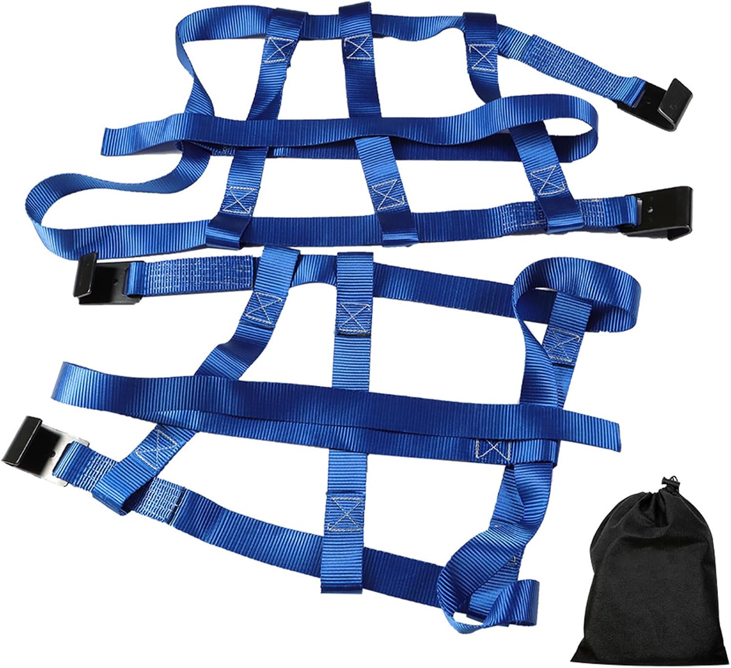 2 Pcs Tire Strap 14-17 Inches Blue Strap & 1 Handbag Replacement for SUV Light Truck 10, 000 lbs Break Strength