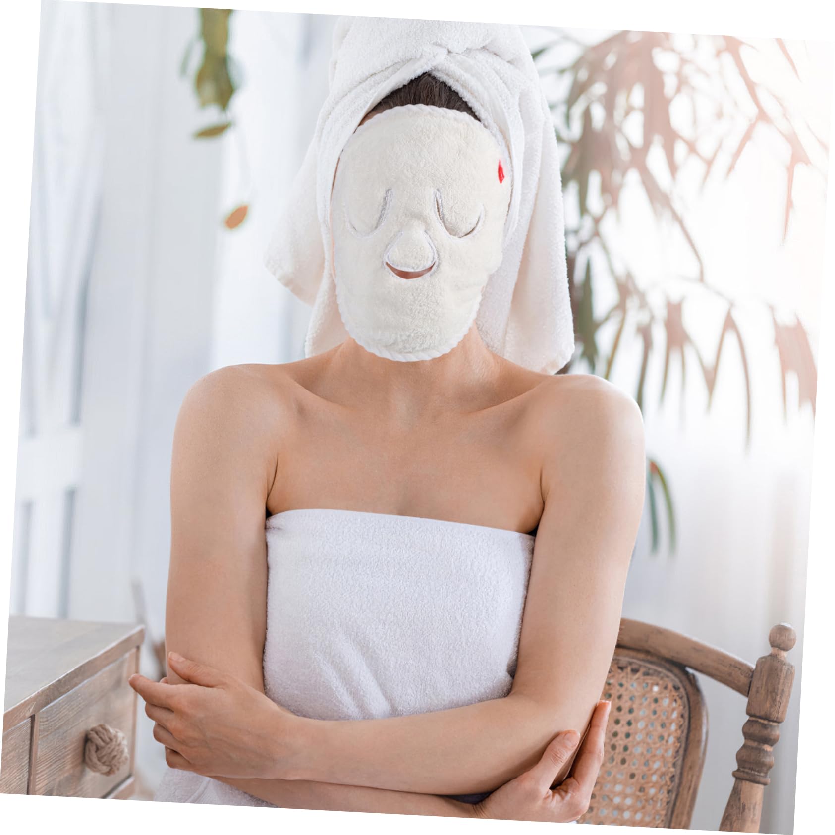 Healeved 8stücke Fleece Gesichtsmaske Handtuch Für Kühlende Und Wärmende Anwendungen Für Gesichtspflege Beautysalons Für Empfindliche Haut