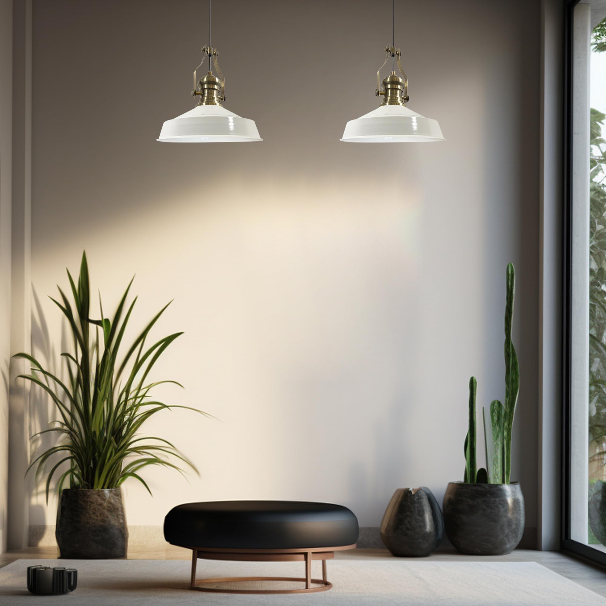 Bamyum Asletl - Lampadario a sospensione industriale retro in metallo, 41 cm, illuminazione da soffitto per soggiorno, camera da letto, cucina