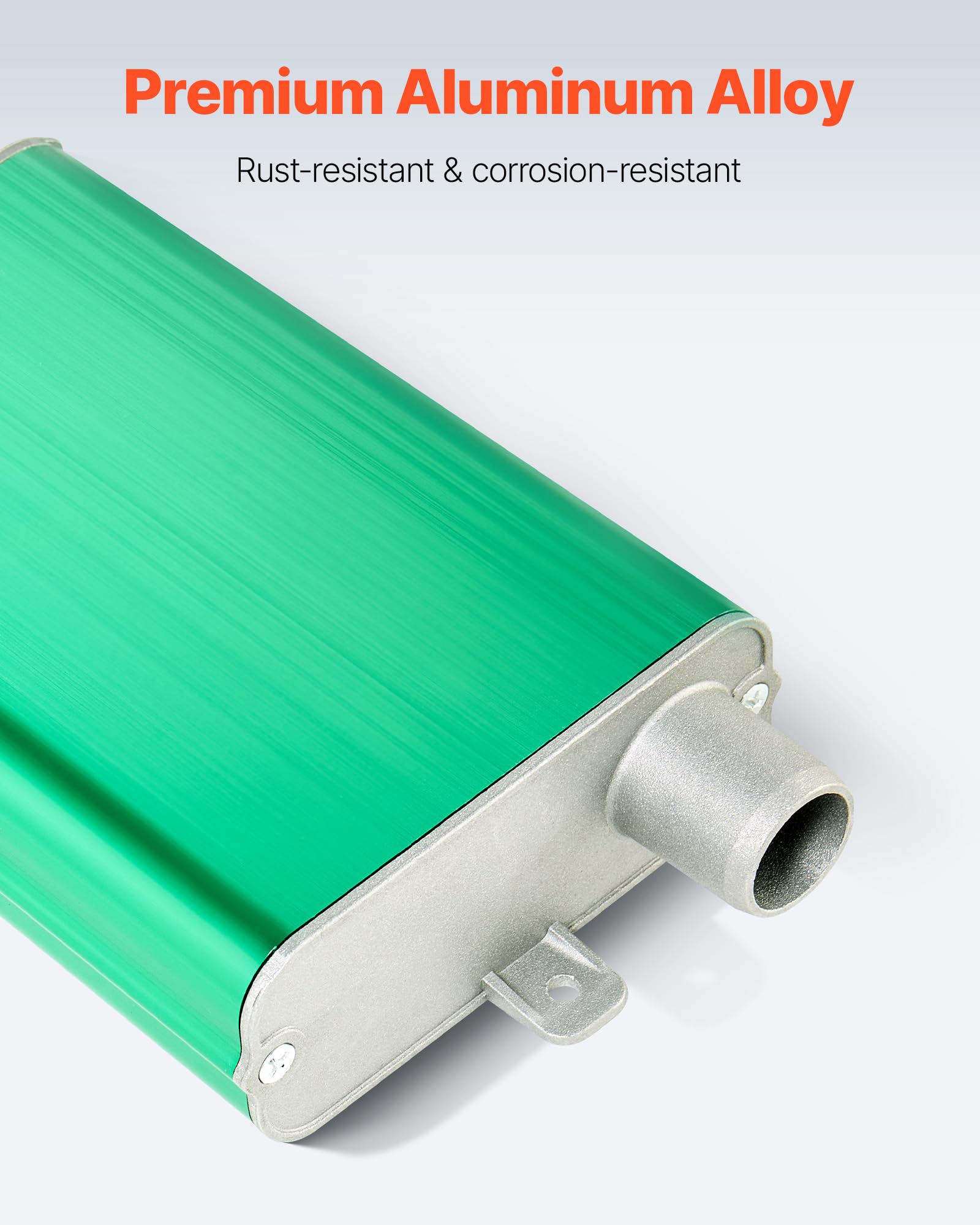 VEVOR Silenziatore per Riscaldatore Diesel da 24 mm, Kit Connettore per Uscita d'Aria in Lega di Alluminio, con 2 Morsetti e Viti, per Riscaldatori da 2 kW, 5 kW e 8 kW, Manutenzione