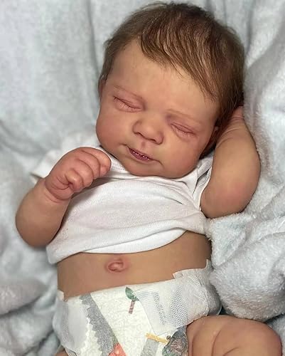 iCradle Muñeca de bebé realista Reborn Boy, muñeca de bebé anatómicamente correcta de cuerpo completo de silicona de 18 pulgadas