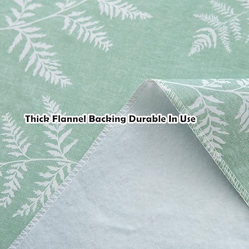 Miniatura 7 de Pioggia Mantel de vinilo con parte trasera de franela, impermeable, a prueba de aceite, de PVC, resistente a las manchas, lavable, fácil cuidado,