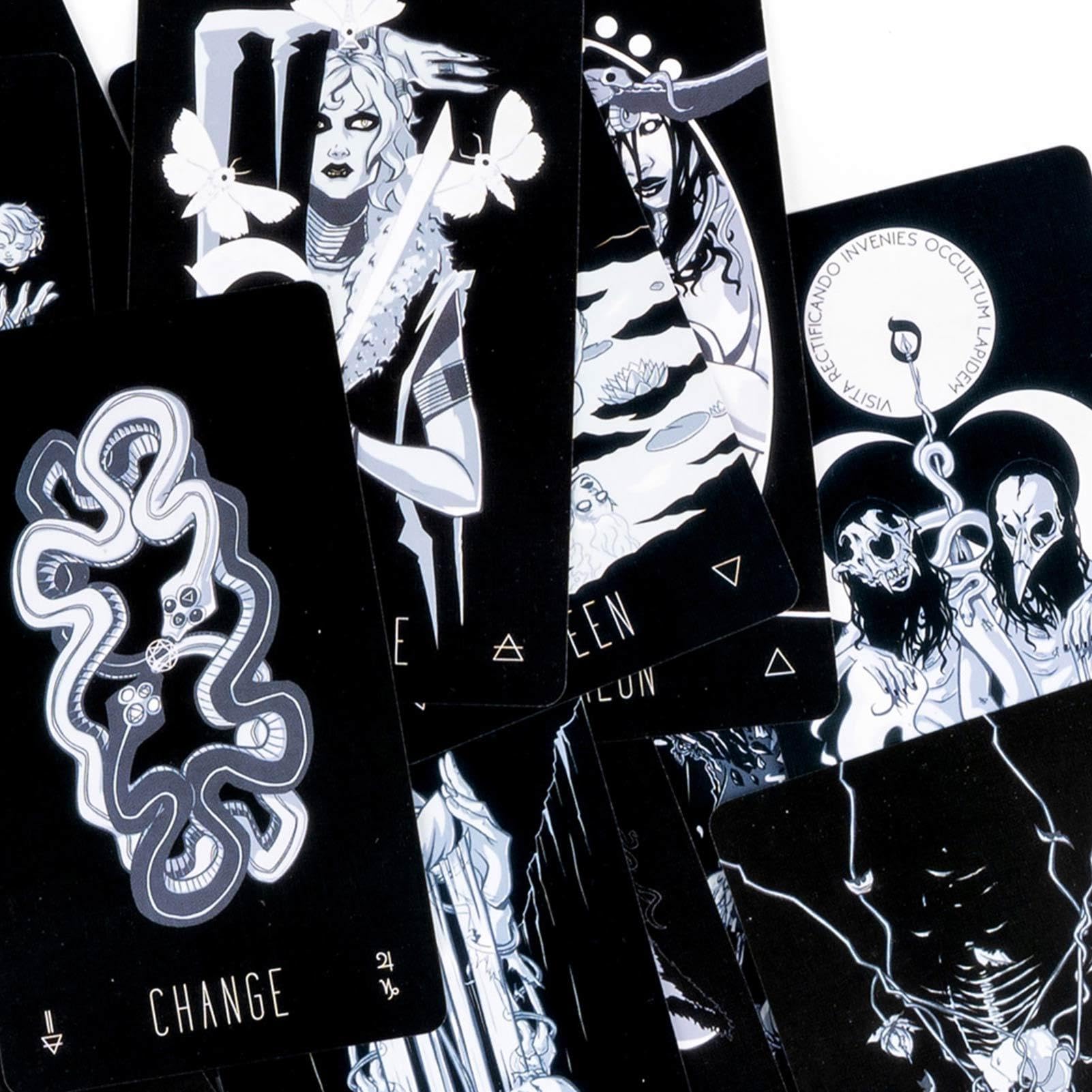 Mazo De Tarot De 78 Cartas – Edición Oscura Wayward, Impresión Nítida, Tamaño 12x7 Cm, Para Reuniones Y Adivinación