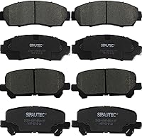 Vista 24 de Juego de pastillas de freno delanteras y traseras de 4 ruedas de repuesto de pastillas de freno de disco de cerámica para Nissan Pathfinder