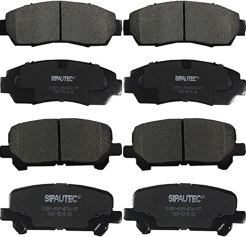 Pastillas de freno de cerámica delanteras y traseras de repuesto para Honda Odyssey 2011-2017 todos los modelos D1521 D1281