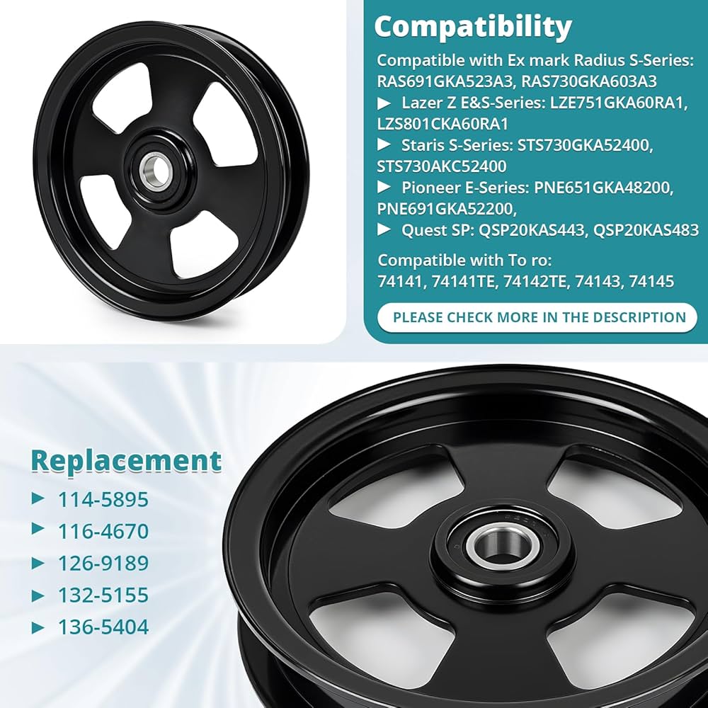 Amazon.com: 136-5404 Idler Pulley Compatible with Exmark to