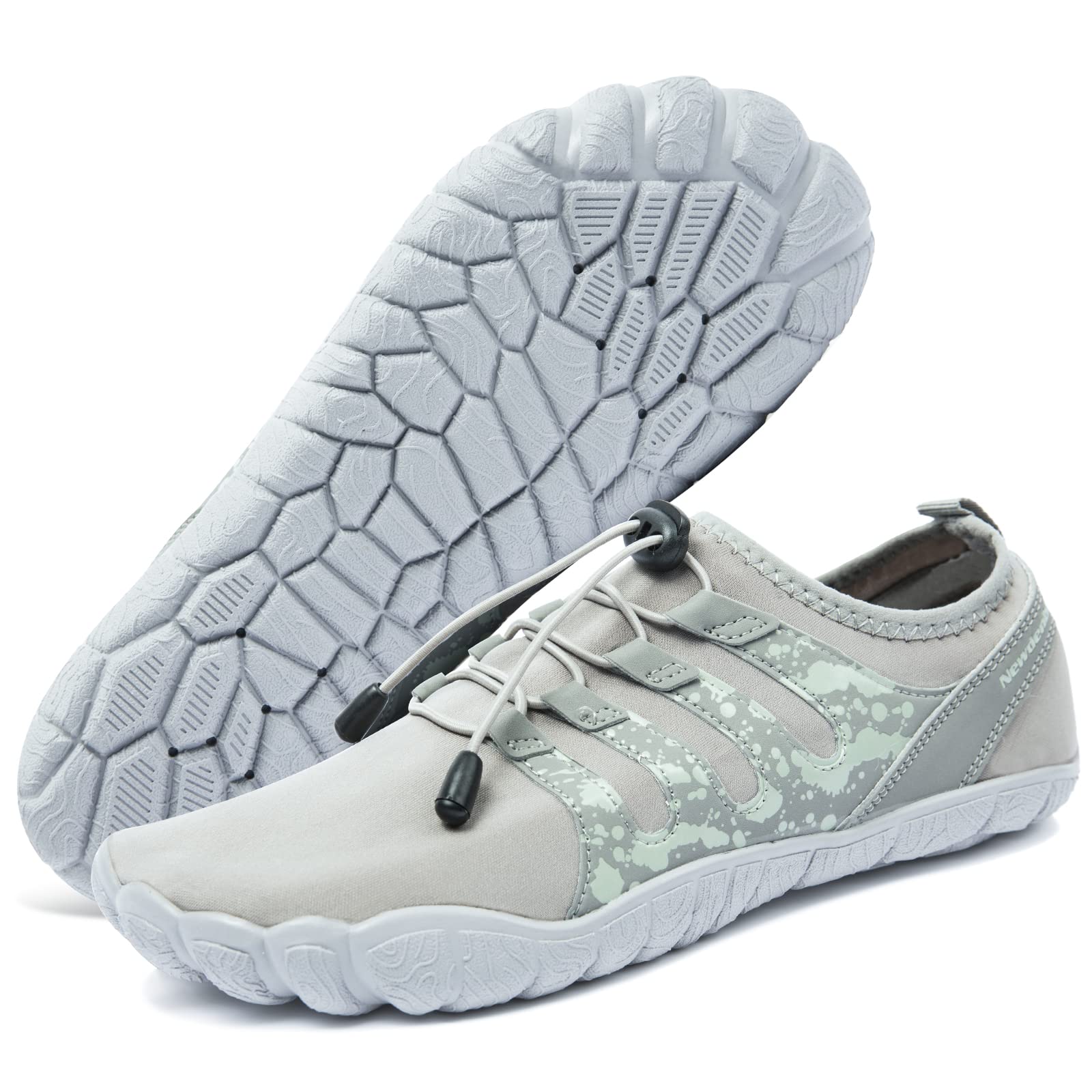 YESMOLA Mens Water Shoes Beach Barefoot Shoes Wide Toe Five Finger Swim Aqua Shoes for Pool