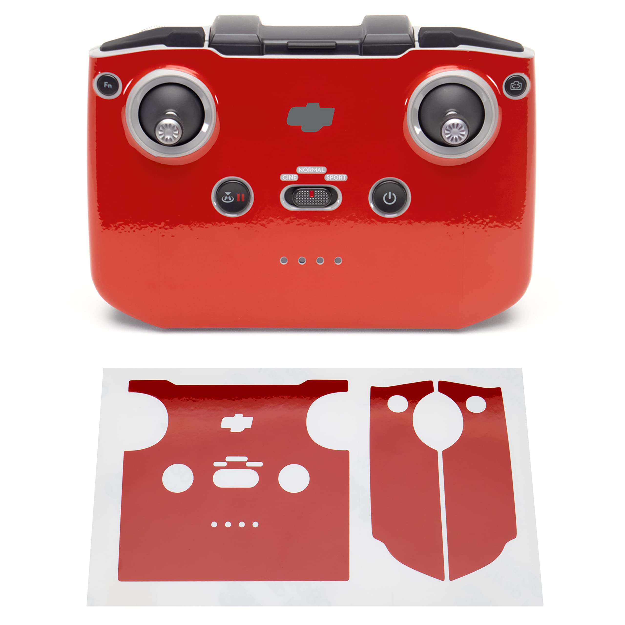 WRAPGRADE Skin Stickers for DJI RC-N1 (Super RED)