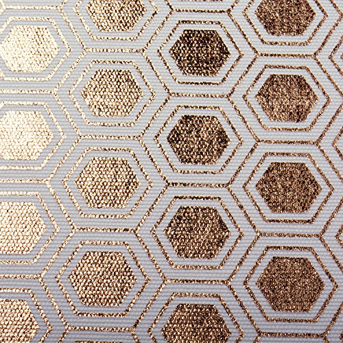 DII Hard Sided Collapsible Fabric Storage Container for Nursery Offices, & Home Organization, (11x11x11") - Honeycomb Copper - Image 2