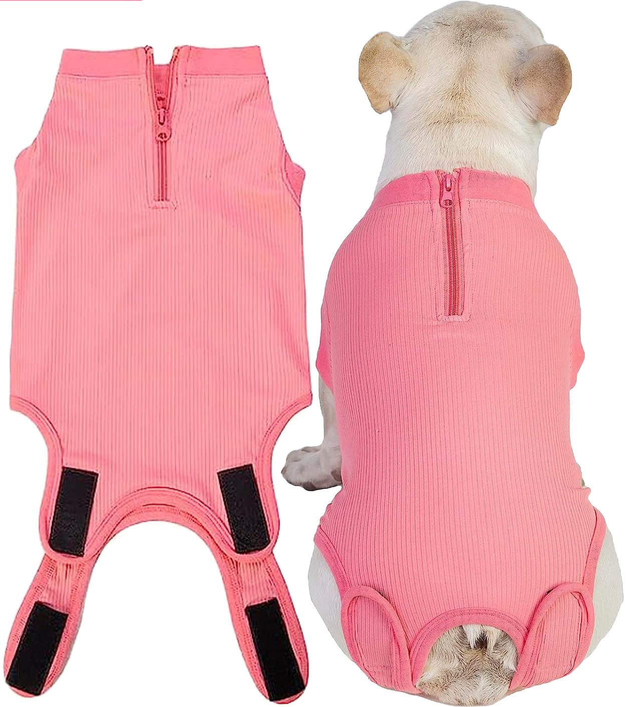 Wabdhaly Recovery Suit for Dogs,Dog Cone Alternative Zipper Surgery Suit Female Spay,Soft Dog Surgery Suit for Anti Licking,Breathable Surgical Suit for Dogs Female Spay