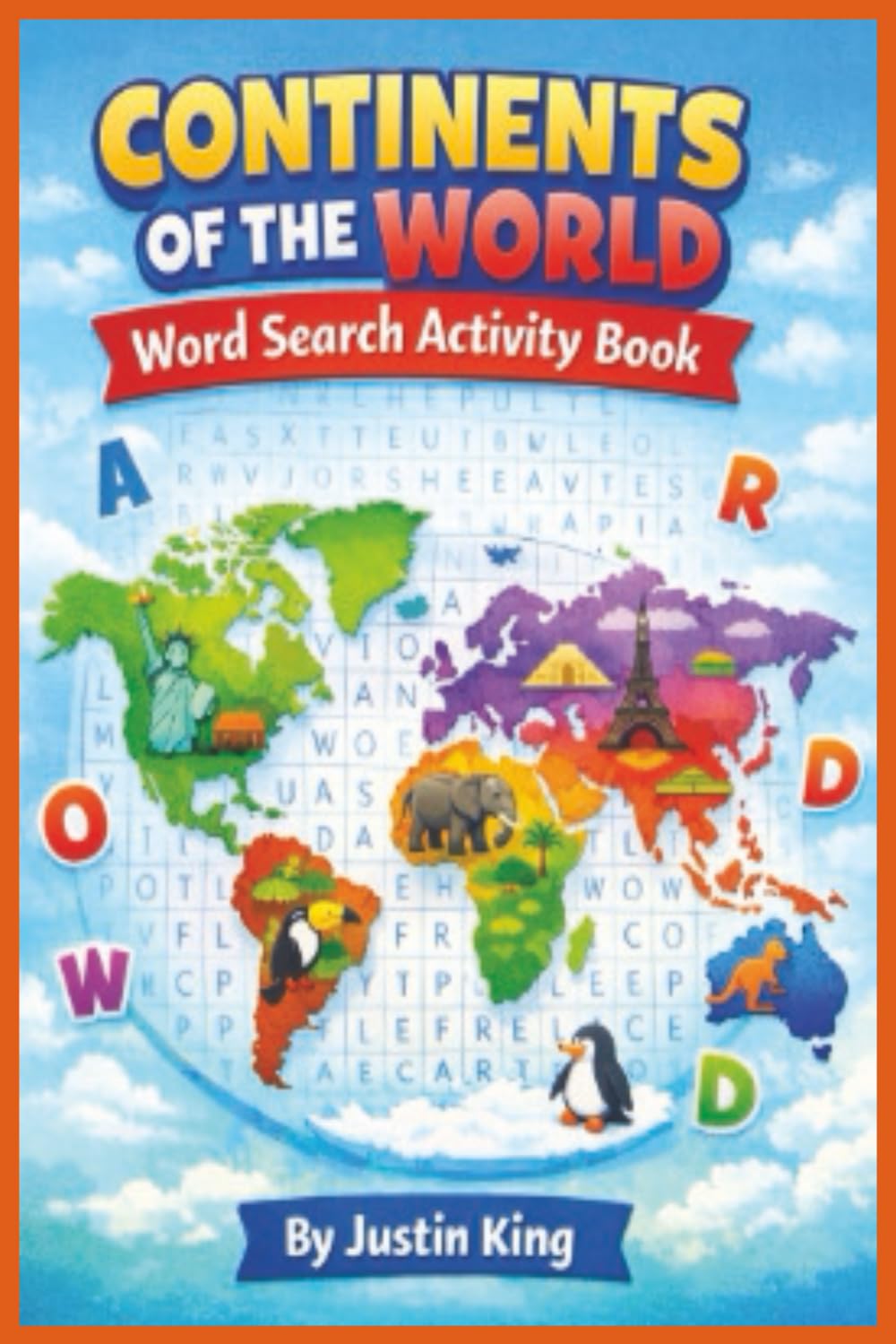 Continents of the World Word Search Activity Book