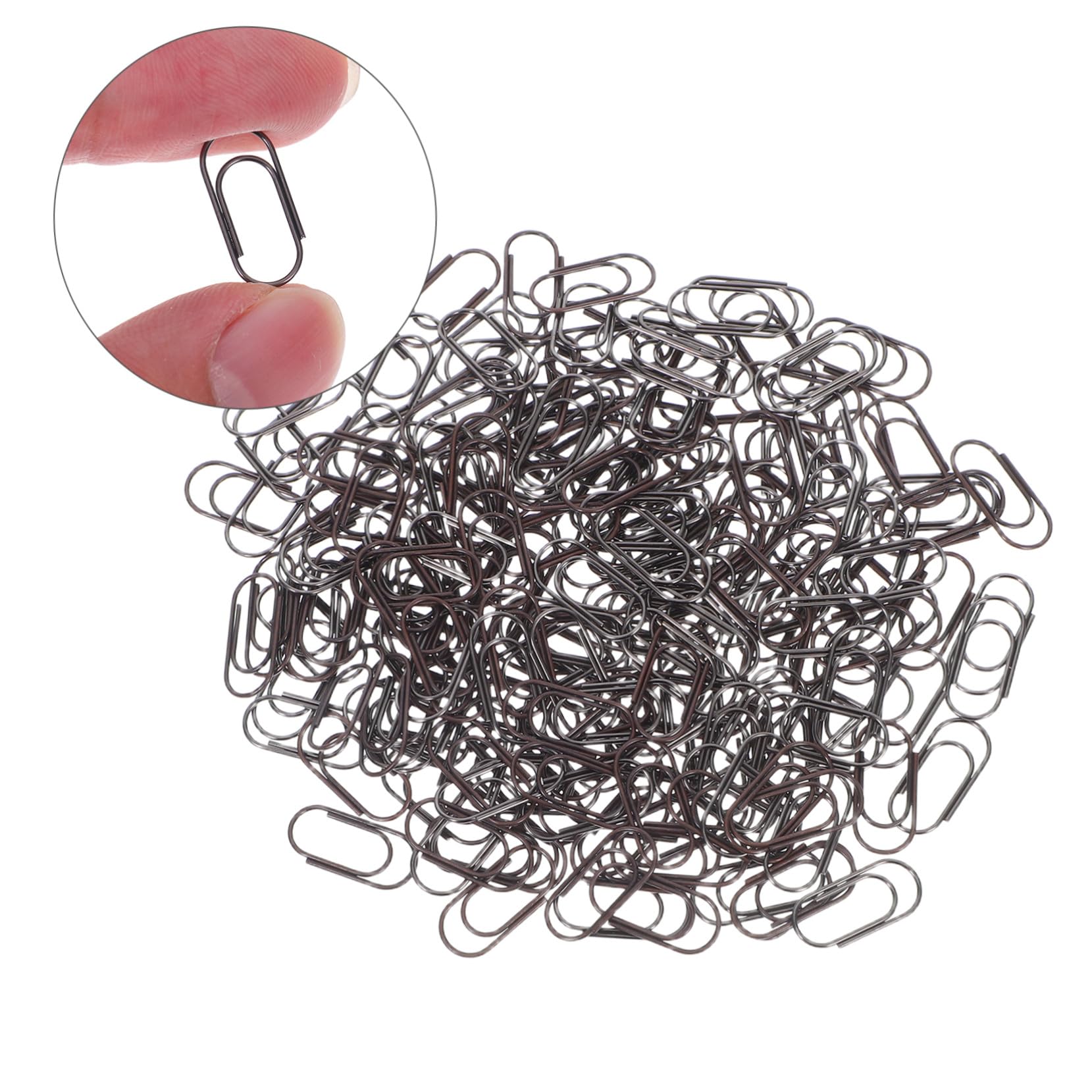 1000 Stck. Retro Mini Büroklammern Metall Kupfer Schwarznickel Vintage Stil Notizklammern für Büro Zuhause Basteln Niedliche Papierklammern für Stiftehalter und