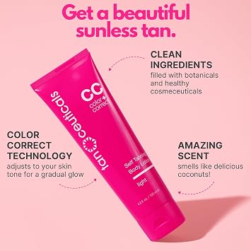 Tanceuticals Body + Face Self Tanning Lotion Kit, Light Shade