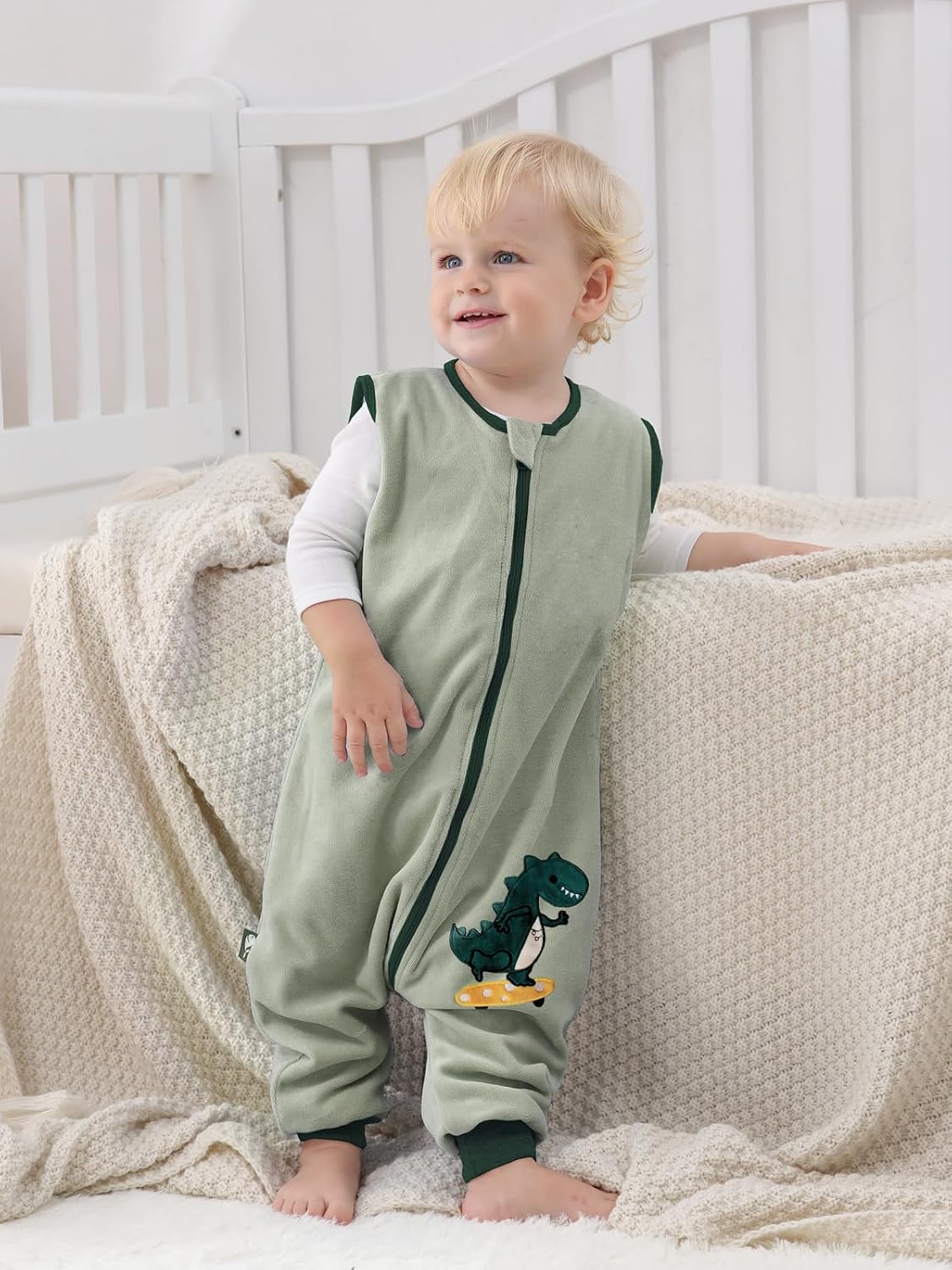 Baby Sleep Sack with Legs Spring Autumn Warm Infant Toddler Wearable Blankets For Walkers 6Months-4T