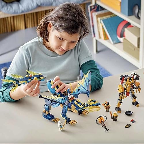 Miniatura 2 de LEGO 71796 Ninjago The Elephant Dragon Against The Empress Robot, Large Construction Toy with Figures and 6 Ninja Minifigures, Collectible Set,