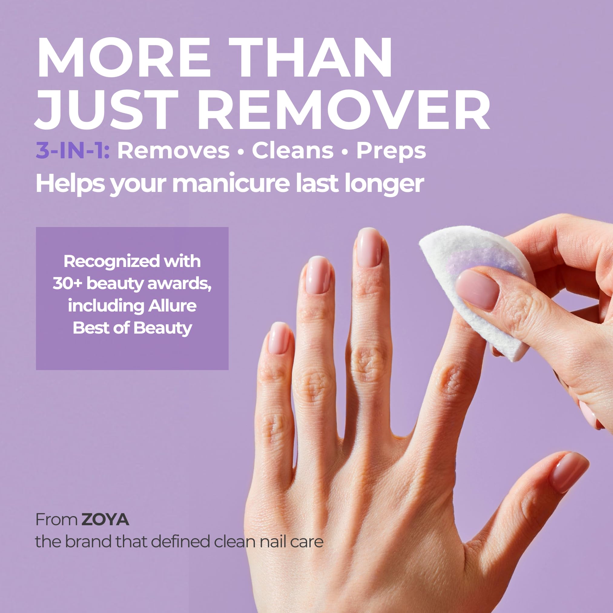 ZOYA Remove Plus 3 in 1 Formula zmywacz do paznokci, Środek do czyszczenia paznokci, 237 ml