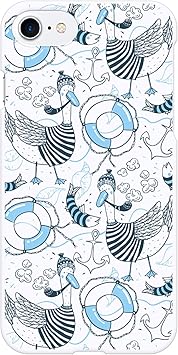 Amazon Co Jp Ruuu Zte A1 Ztg01 ハード スマートフォン スマホ ケース カバー かもめ イラスト マリン 動物 どうぶつ 鳥 とり マリンボーダー 夏 イカリ 海 おしゃれ かわいい キャラクター 面白い ユニーク 個性的 可愛い 雑貨 グッズ ギフト スマホケース