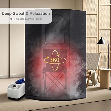 Sauna Steamer Machine for Home, 1300W 1.8qt Steam Generator, Portable Steamer Pot with Remote Control, Oil Diffuser, 5-60 min Timer, 9 Levels, Heat up to 140F