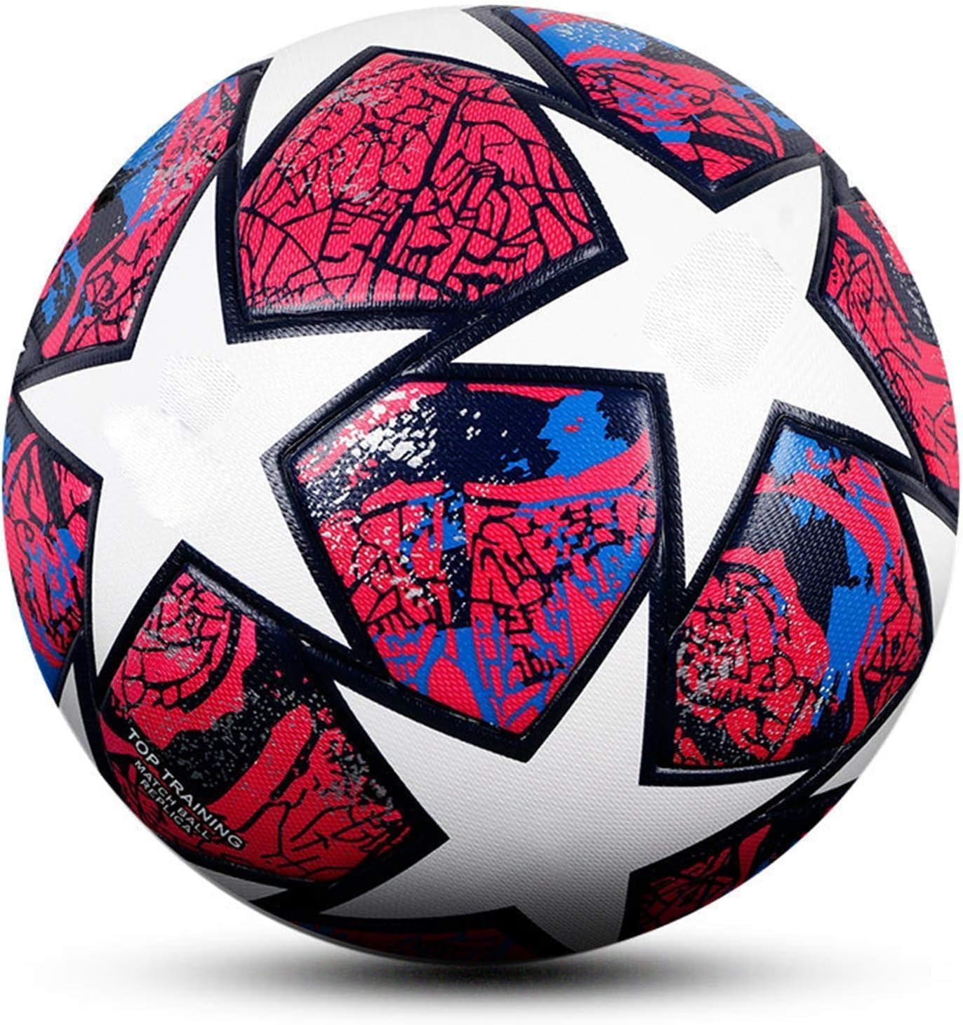 League Soccer Ball, Birthday Present Size 5 Football,Seamless Stitching Durable for School Graduation Youth Anniversary High School College Signature Gift (Gray)