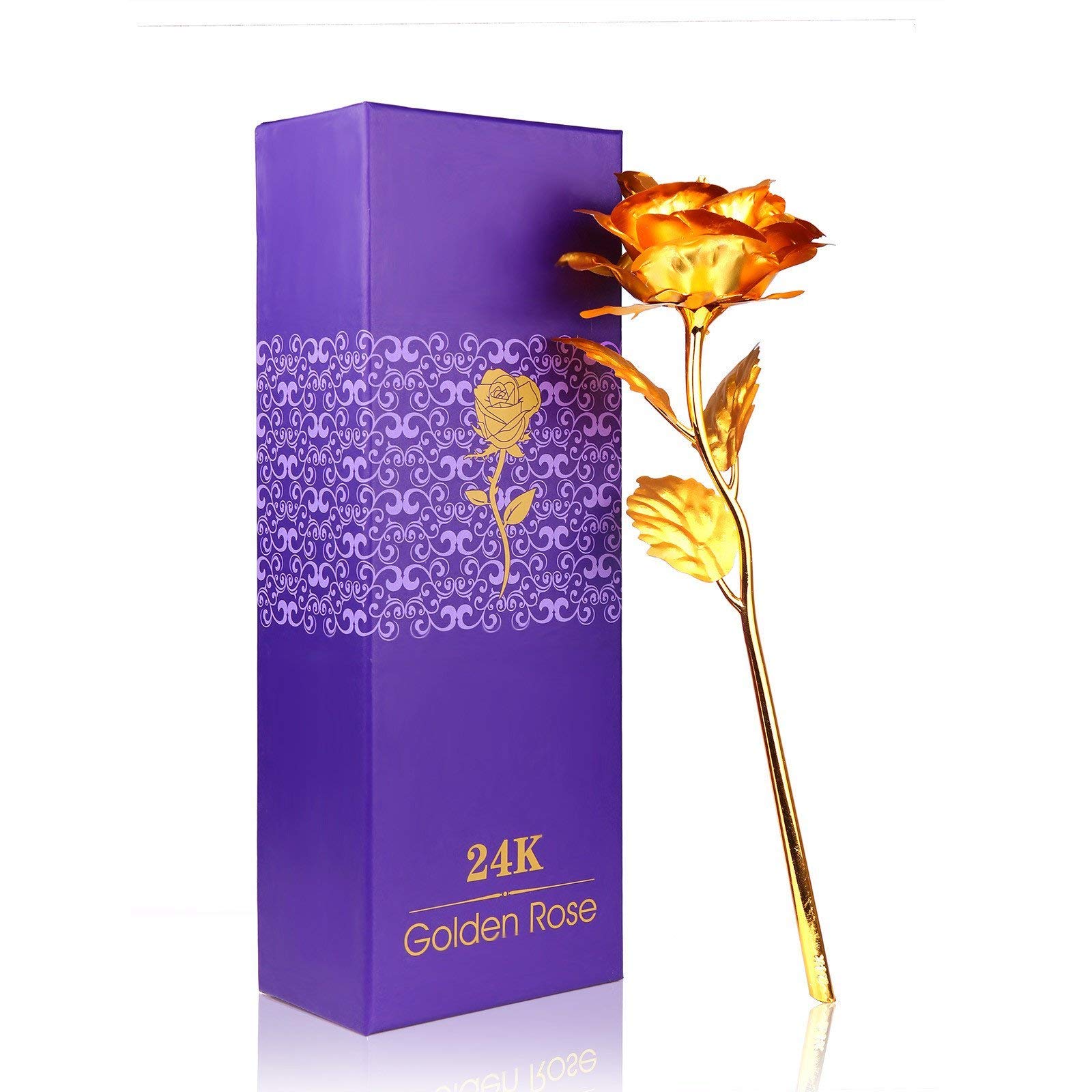 Jamboree 24K Golden Rose with, Gift Box and Carry Bag - Best Valentine's Day Gift, Birthday Gifts Gold Dipped Rose-image-38