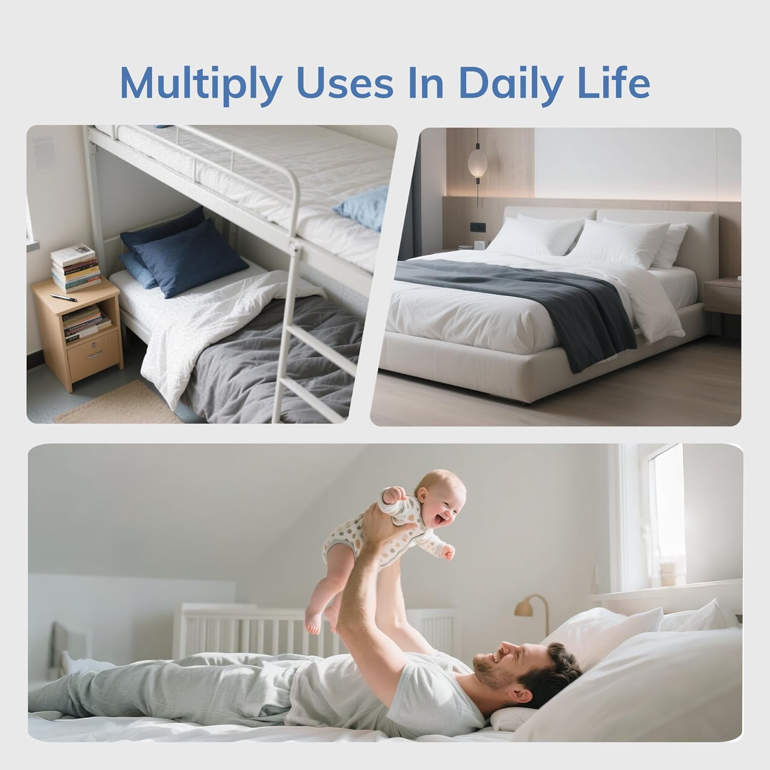 SynthoSpace California King Mattress 14 Inch Memory Foam Mattress for Cool Sleep & Pressure Relief, CertiPUR-US Certified Medium Mattresses in A Box, 72"×84"×14"