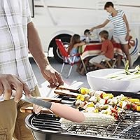 Vista 7 de Pinzas para Cocinar, Pinzas de Cocina de 12 Pulgadas con Puntas de Silicona, Juego de 3 Pinzas de Servir de Grado Alimentario, Rosa