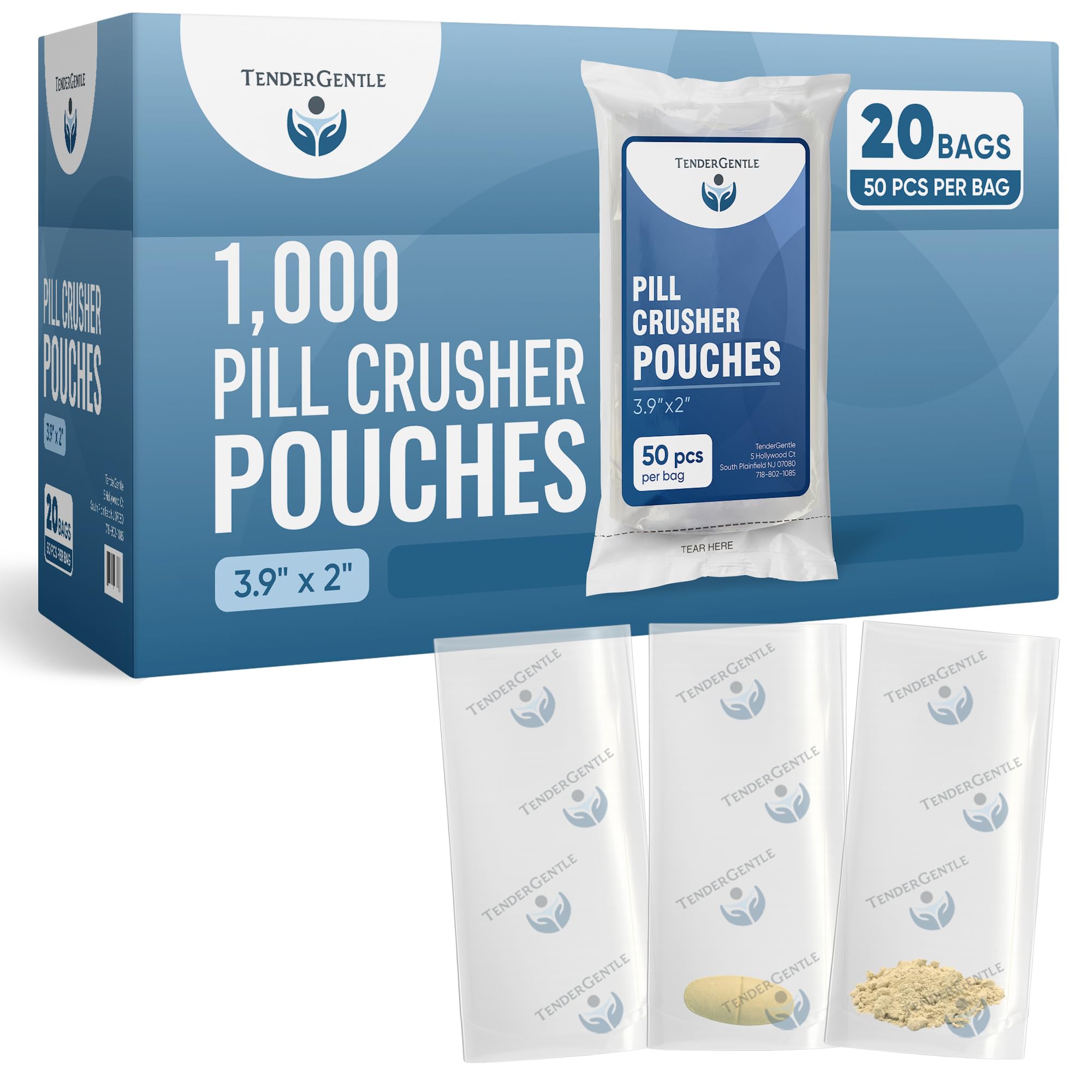 Pill Crusher Pouches - 50 Pack - Pill Crusher Pouches for Home Use, Hospitals, and Nursing Homes — Amazon image 8