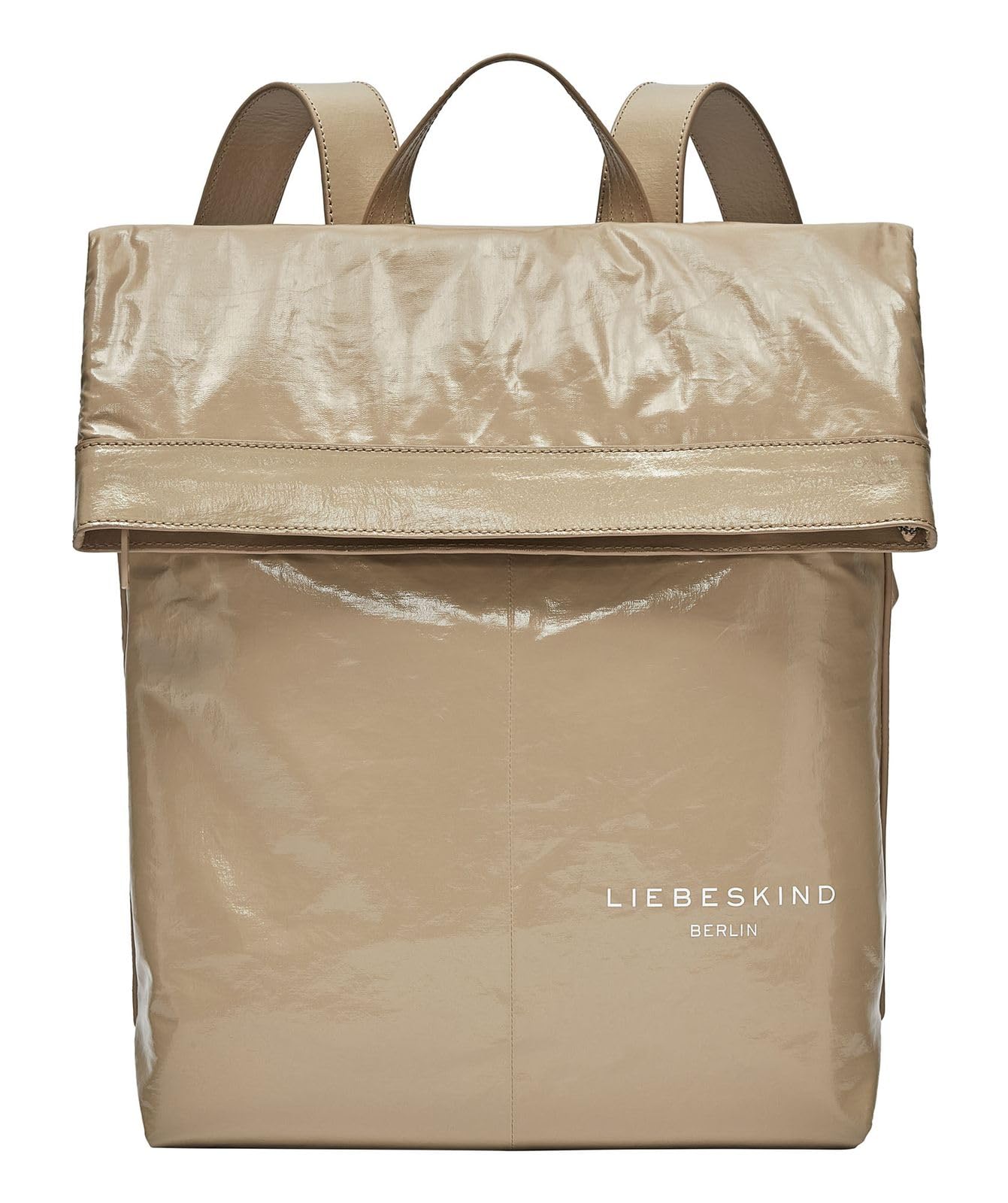 LIEBESKIND BERLIN Leather leisure backpack Elvira Rain Backpack Beige