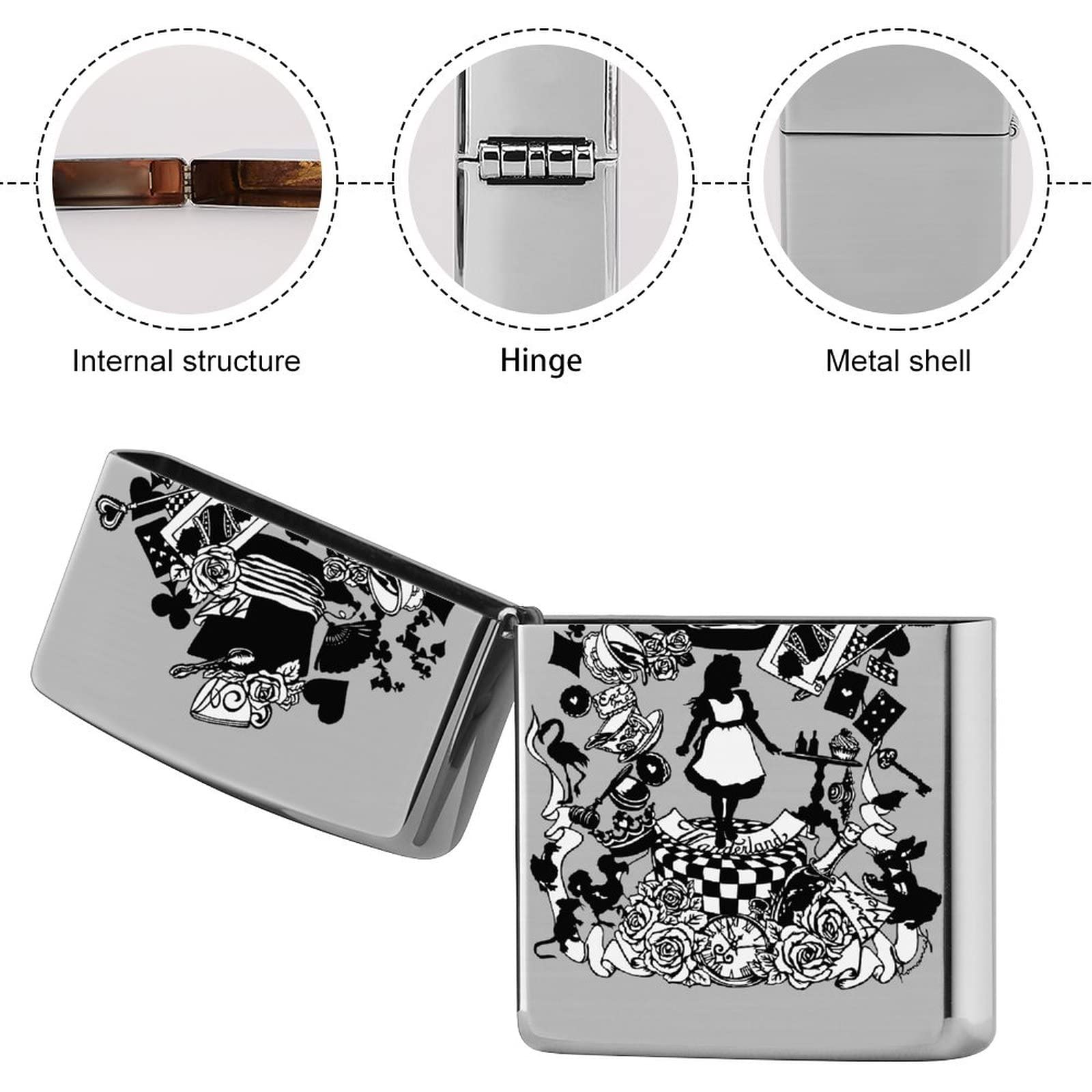 Amazon.co.jp: 不思議の国のアリス チェシャ猫 Zippo兼用ケース