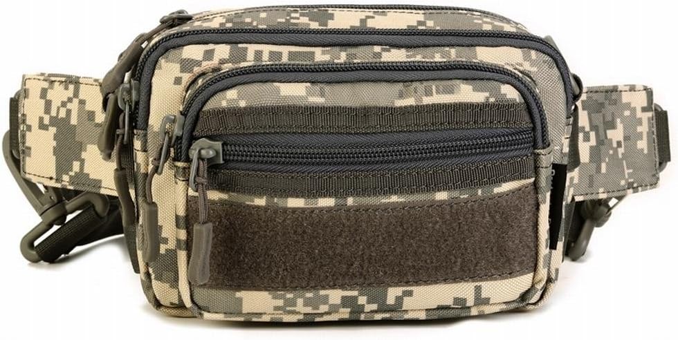 Utility Waist Pack 4-Way Pouch Bag Molle Handbag Money Belt ACU