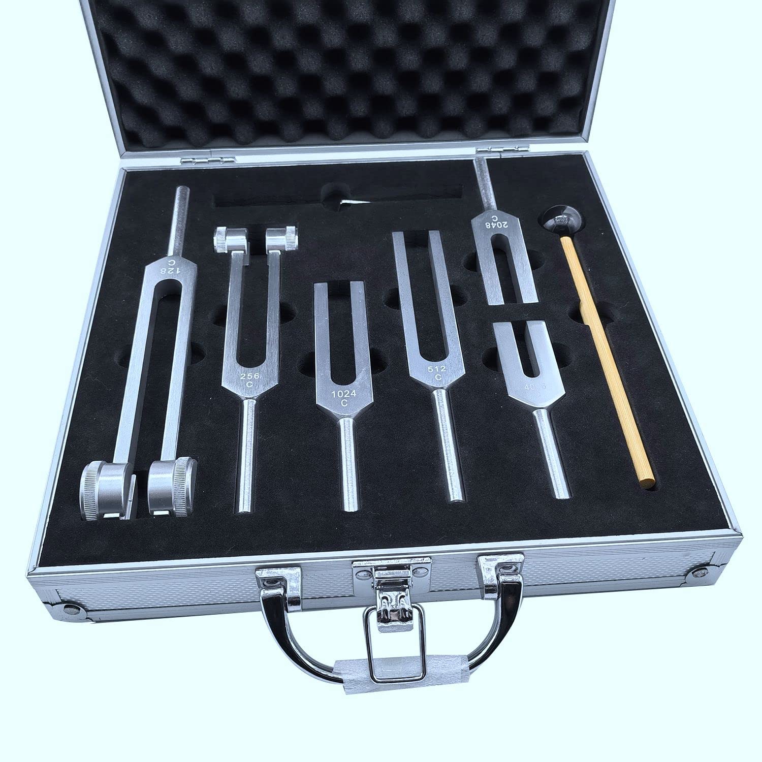 Misamo 128Hz 256Hz 512Hz 1024Hz 2048Hz 4096Hz Heilchakra Stimmgabel Hammer Werkzeug für Klangheilungstherapie