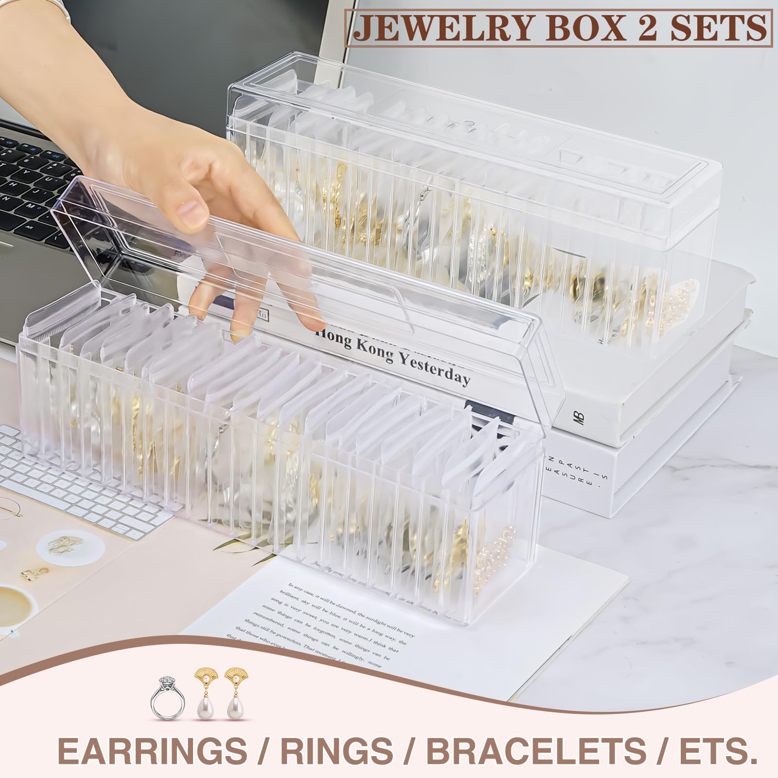 Jewellery Gift Anti Tarnish Tarnish Free Jewelry Box Acrylic